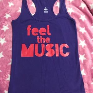 Zumba racer back tank